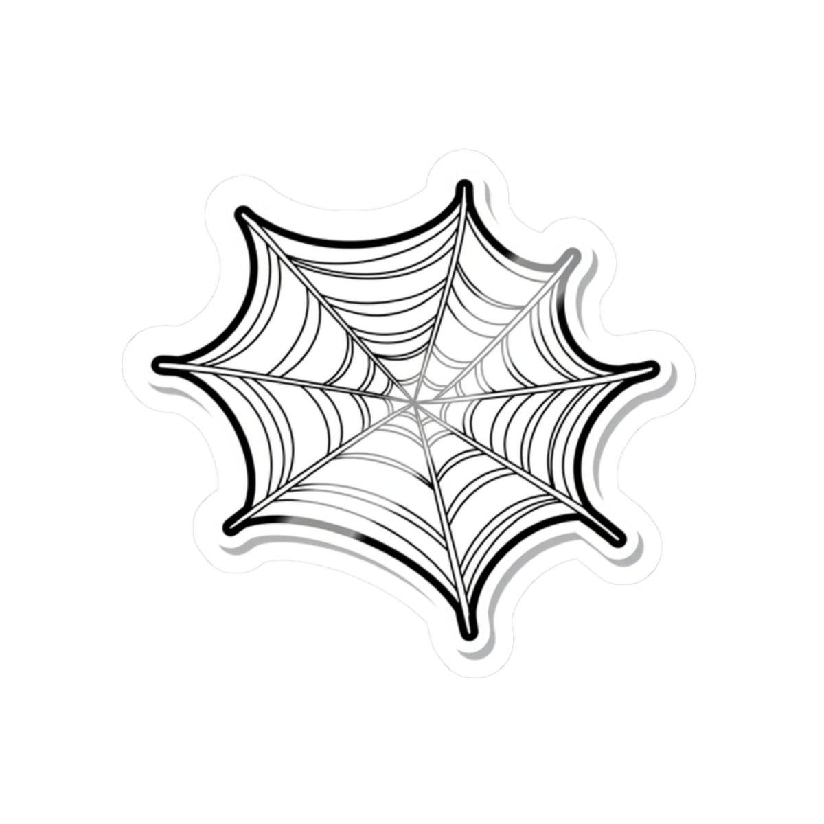 Spider Web Kiss-Cut Stickers | Halloween Decor, Laptop Decoration, Party Favors, Arts & Crafts, Unique Gifts