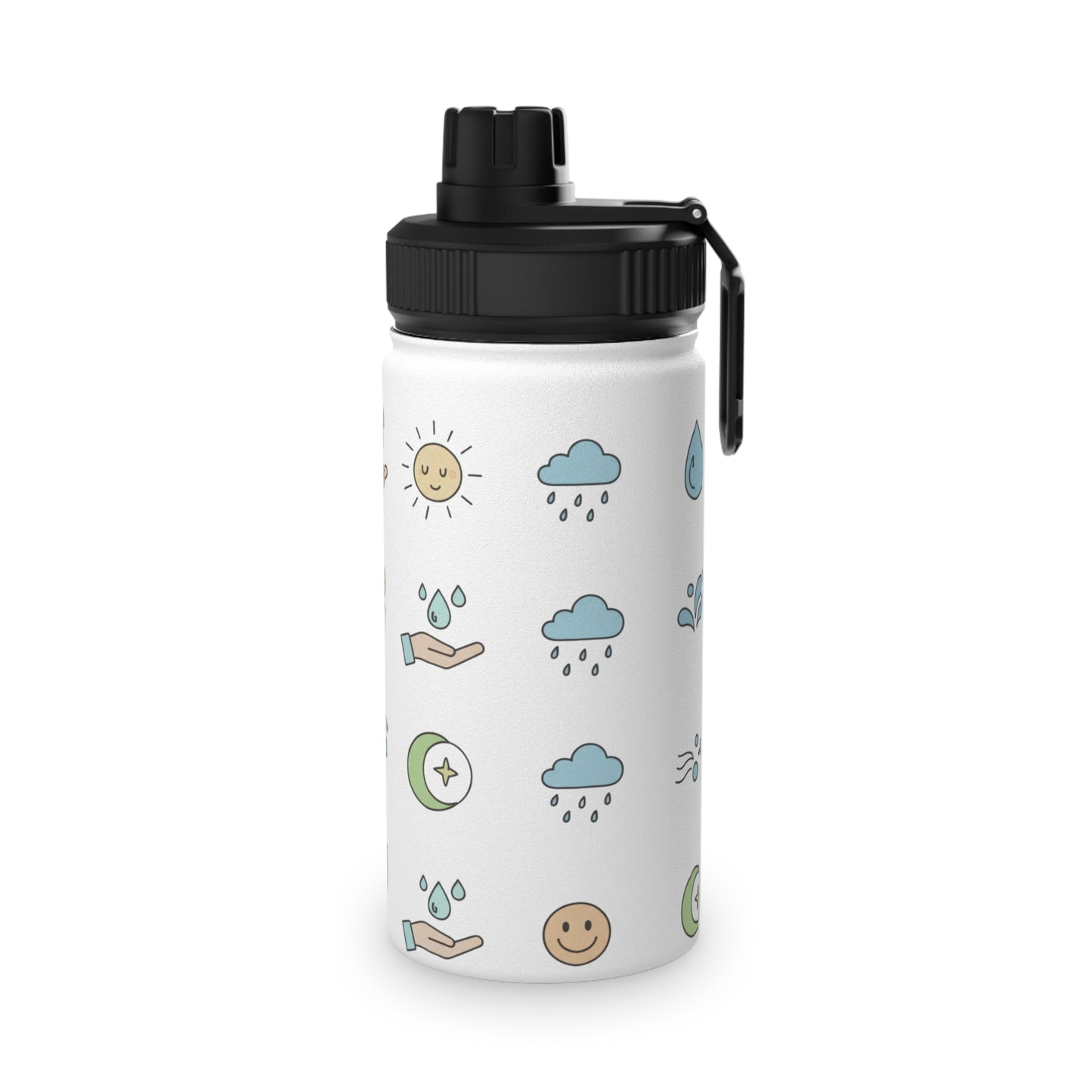 Insulated Stainless Steel Water Bottle with Lid | Keeps Drinks Cold 24H | Leak-Proof for Gym, Hiking & Travel