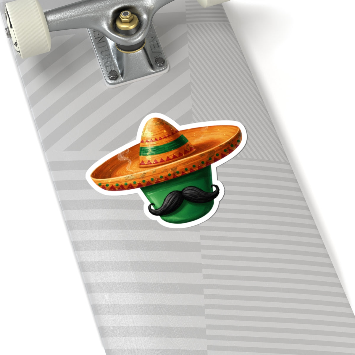 Sombrero Don Bucket Sticker, Mexican Hat Decal, Festive Travel Laptop