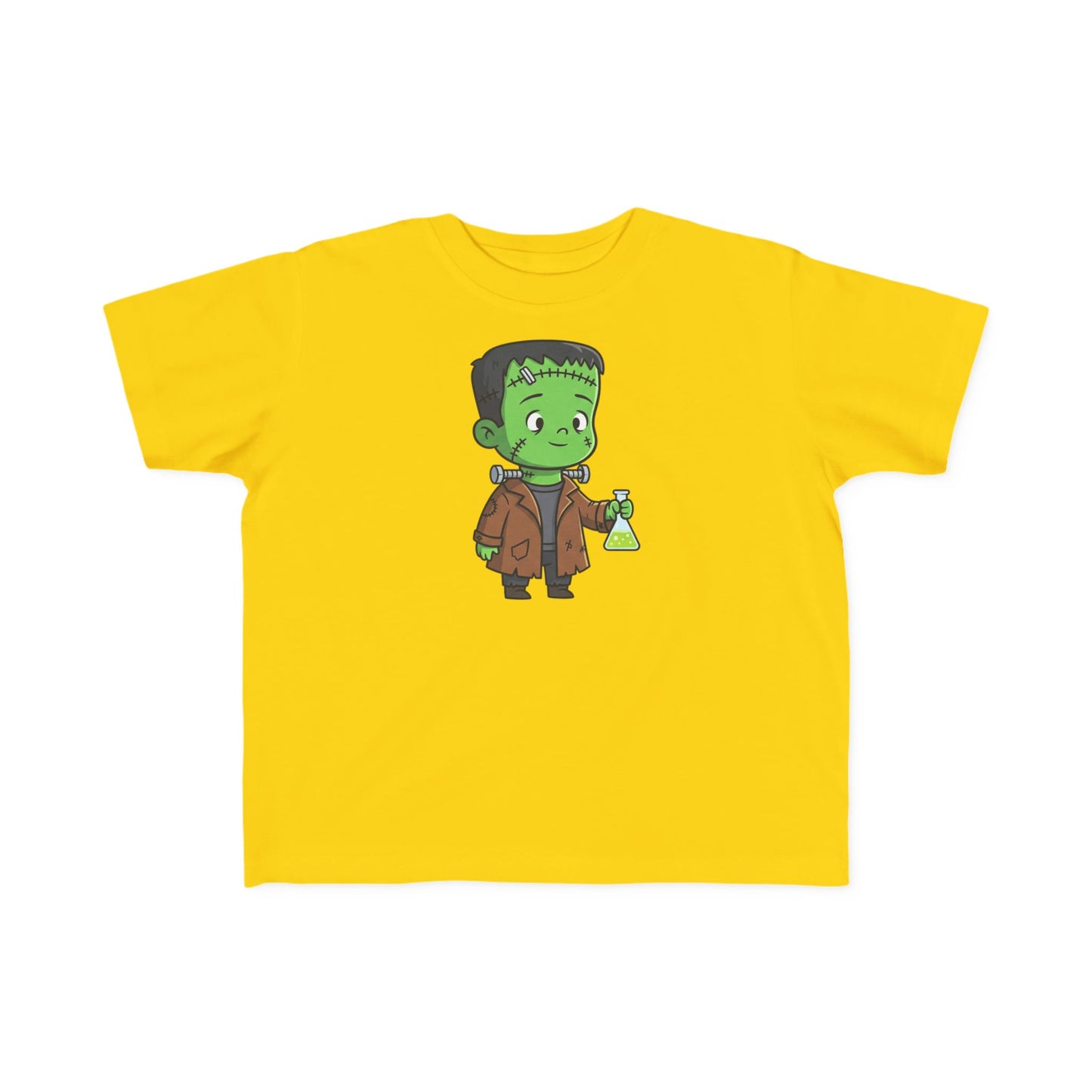 Toddler Franken-Science Tee, Cute Halloween Shirt, Toddler Graphic T-Shirt, Kids Costume Top, Trick-or-Treat Apparel