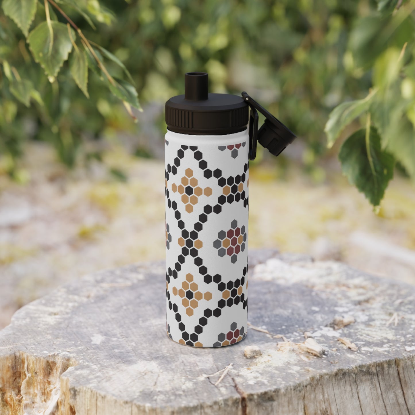 Insulated Stainless Steel Water Bottle with Lid | Keeps Drinks Cold 24H | Leak-Proof for Gym, Hiking & Travel