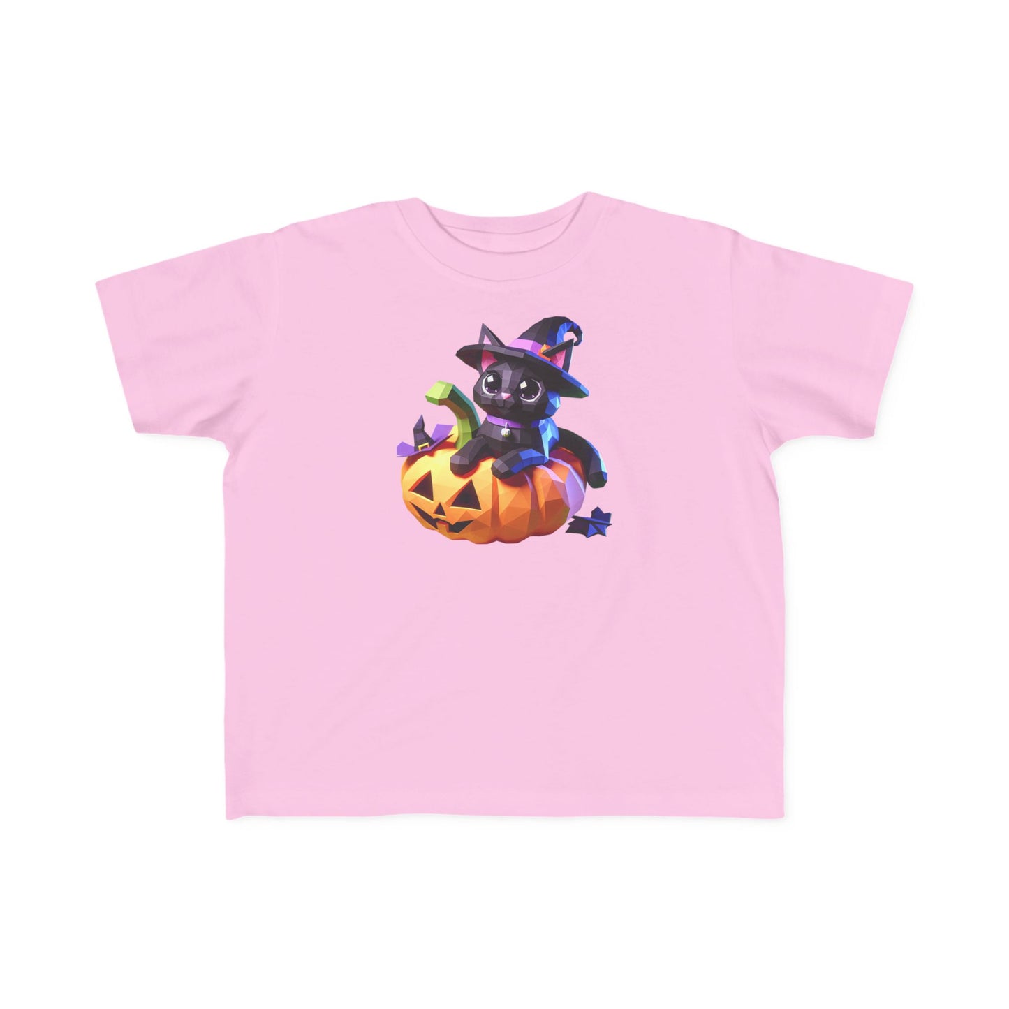 Cute Halloween Cat Toddler Tee, Kids Halloween Shirt, Pumpkin T-Shirt, Toddler Witch Tee, Halloween Outfit for Kids