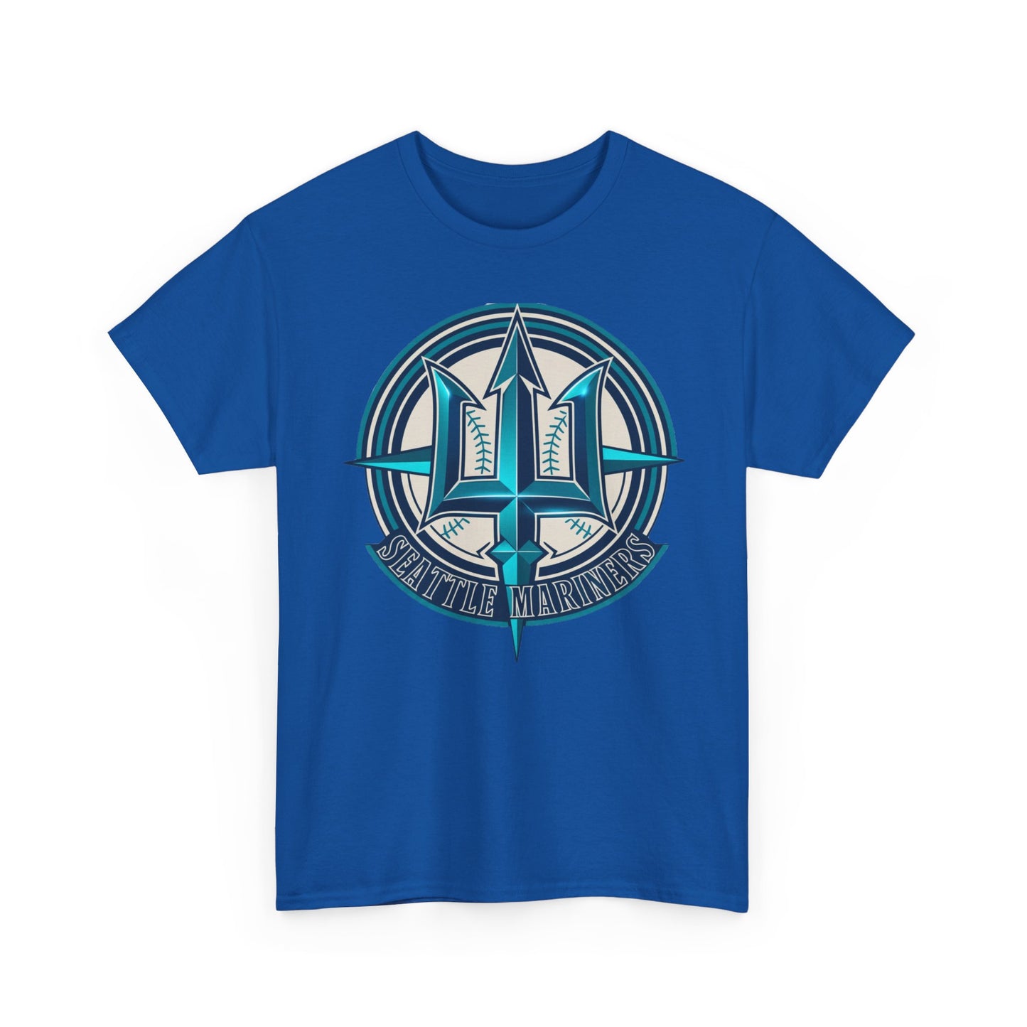 Trident Symbol Unisex Heavy Cotton Tee, Casual T-Shirt, Graphic Tee, Gift for Him/Her, Summer Fashion, Everyday Wear, Streetwear