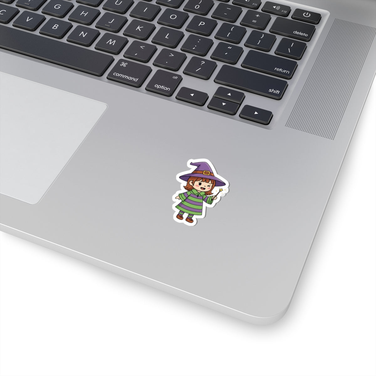 Cute Witch Kiss-Cut Stickers | Adorable Halloween Decor, Kids Craft Supplies, Laptop Stickers, Party Favors, Gift Accessory