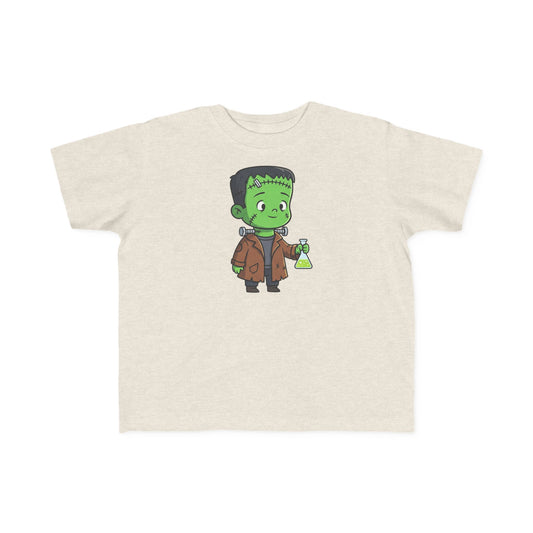 Toddler Franken-Science Tee, Cute Halloween Shirt, Toddler Graphic T-Shirt, Kids Costume Top, Trick-or-Treat Apparel