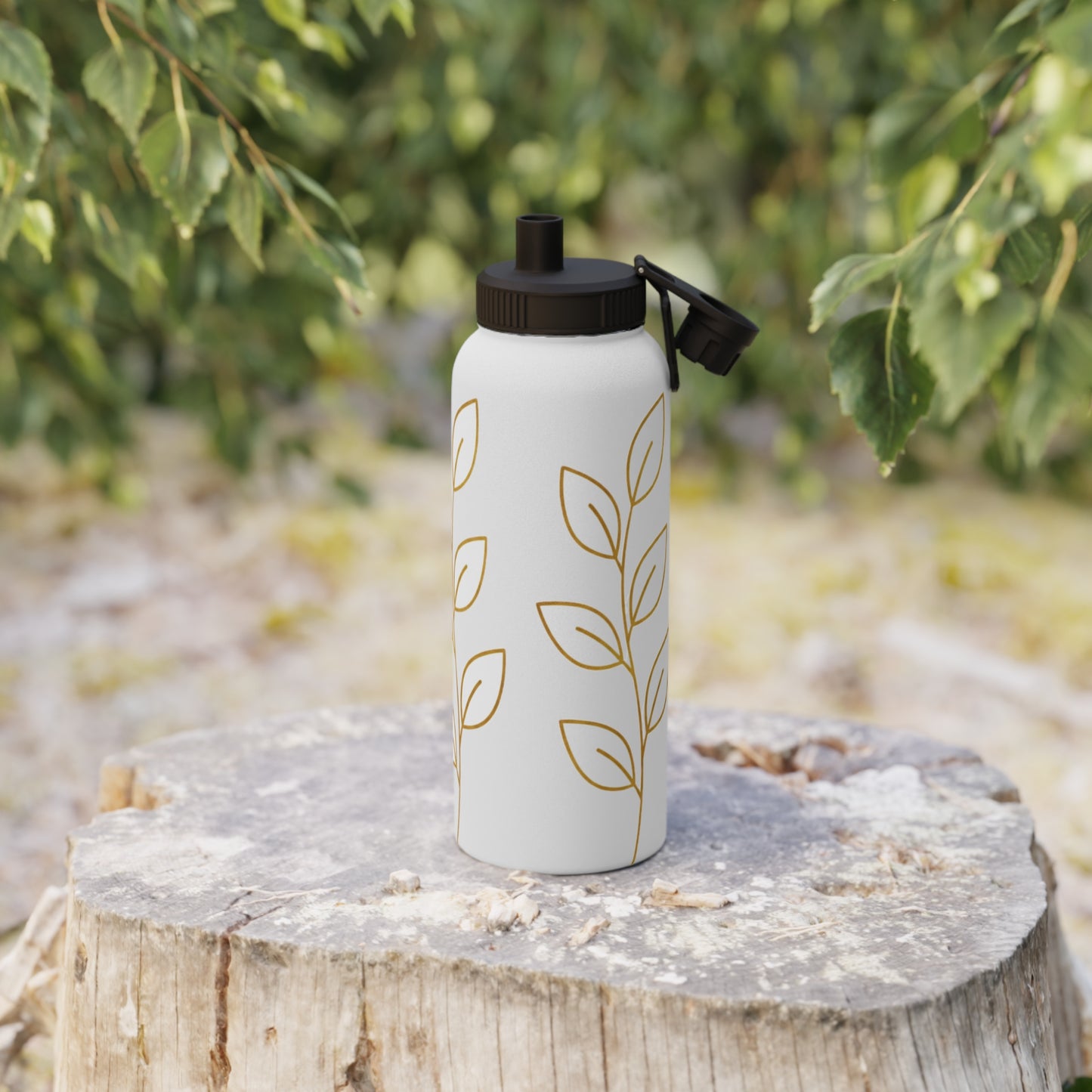 Insulated Stainless Steel Water Bottle with Lid | Keeps Drinks Cold 24H | Leak-Proof for Gym, Hiking & Travel