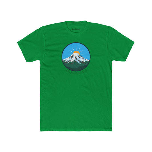 Mountain Sunrise Unisex Cotton Crew Tee | Outdoor Adventure Shirt, Gift for Nature Lovers, Casual Wear, Travel Apparel, Eco-Friendly Tee