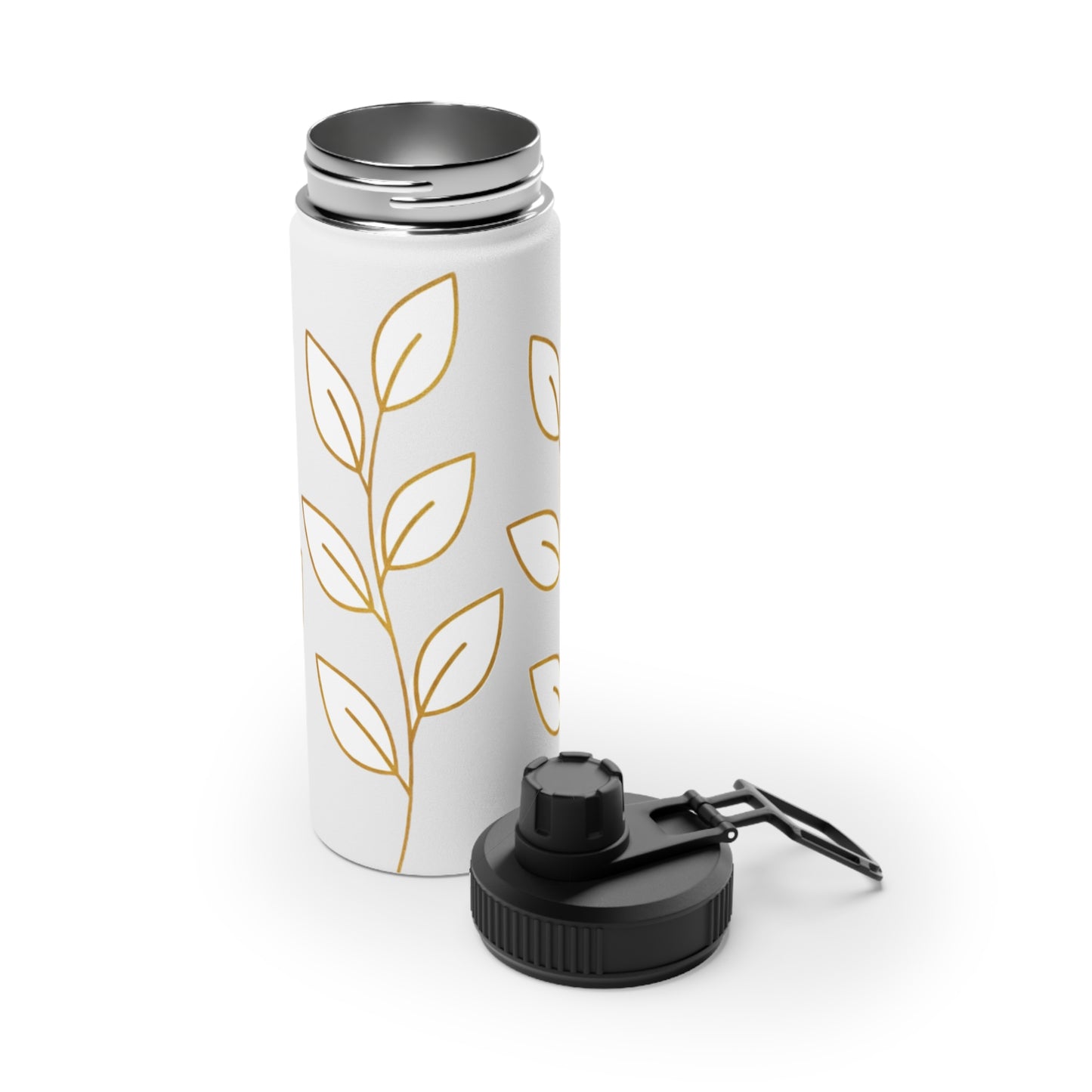 Insulated Stainless Steel Water Bottle with Lid | Keeps Drinks Cold 24H | Leak-Proof for Gym, Hiking & Travel