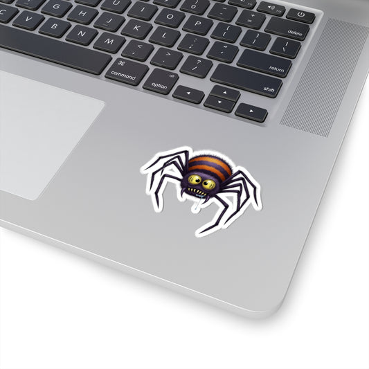 Creepy Spider Kiss-Cut Stickers - Fun Halloween Decor, Laptop Stickers, Party Favors, Scrapbooking, Spooky Sticker Pack