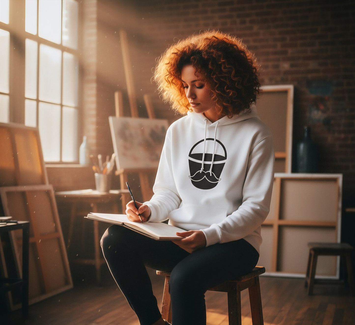 Hoodie: Black Don Bucket Hoodie