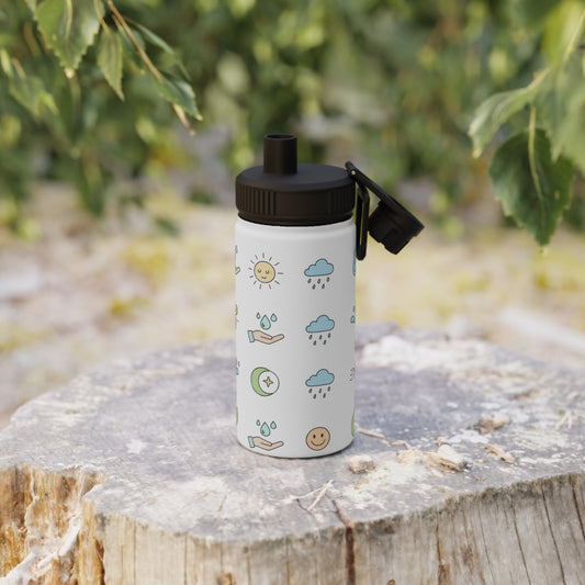 Insulated Stainless Steel Water Bottle with Lid | Keeps Drinks Cold 24H | Leak-Proof for Gym, Hiking & Travel