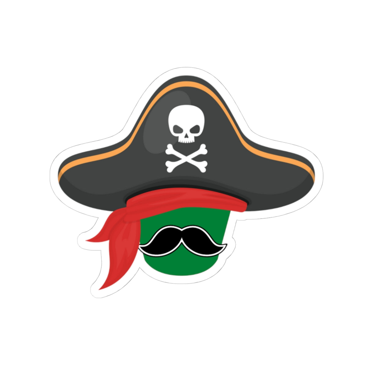 Pirate Don Bucket Sticker| Fun Party Favors for Kids, Laptop Decor, [...]