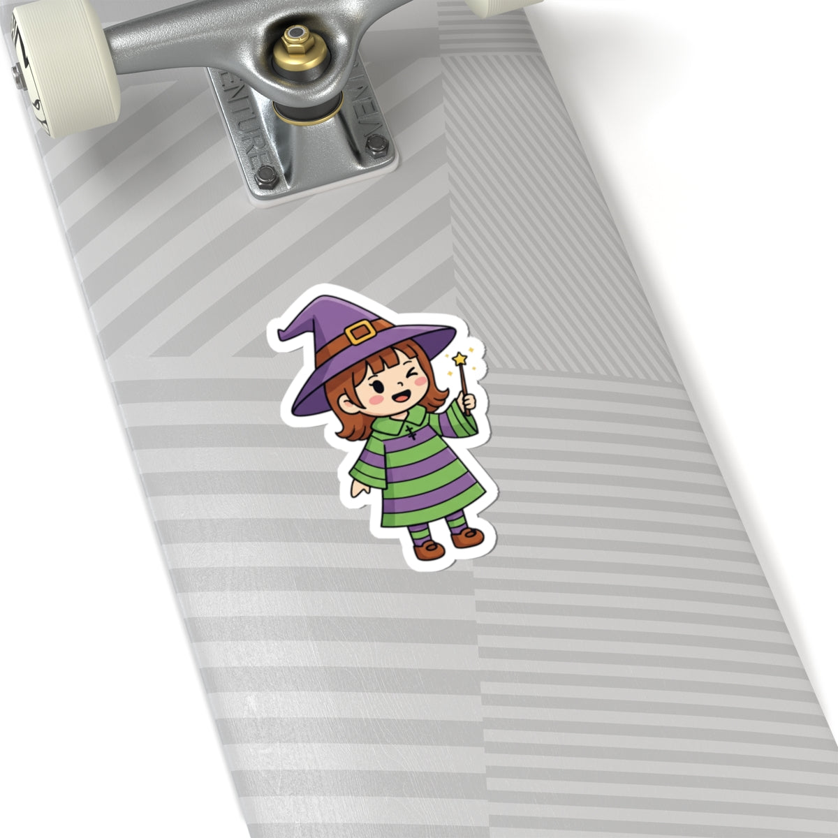 Cute Witch Kiss-Cut Stickers | Adorable Halloween Decor, Kids Craft Supplies, Laptop Stickers, Party Favors, Gift Accessory