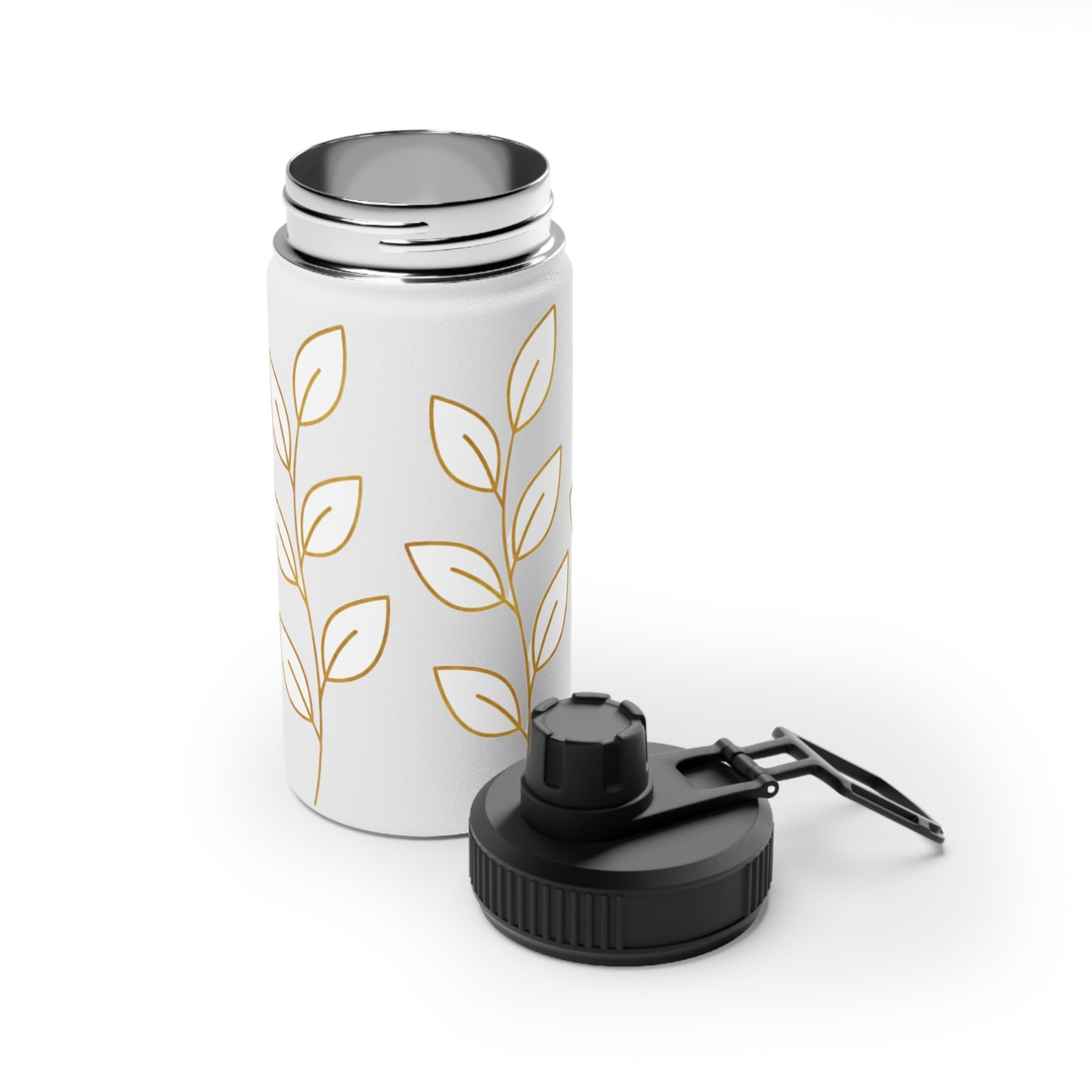 Insulated Stainless Steel Water Bottle with Lid | Keeps Drinks Cold 24H | Leak-Proof for Gym, Hiking & Travel