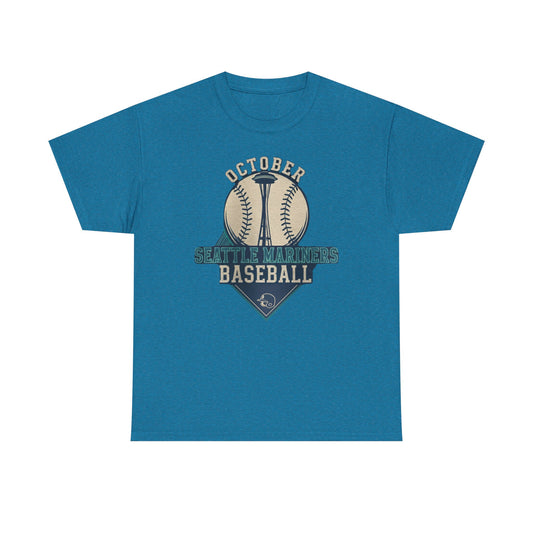 October Mariners Baseball Tee | Perfect for Game Days, Casual Outfits, Baseball Fans, Team Spirit, Gift Idea