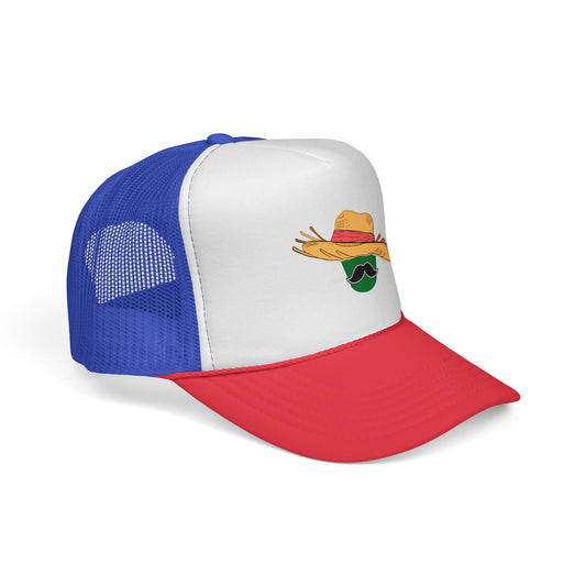 Jibarito Don Bucket Trucker Cap, Beach Hat, Outdoor Adventure Cap, Festival Wear, Gift for Him/Her, Stylish Sun Protection